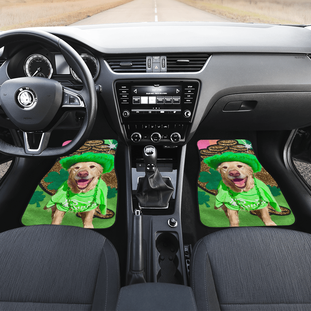 St Patrick Dog Car Floor Mats — view 2