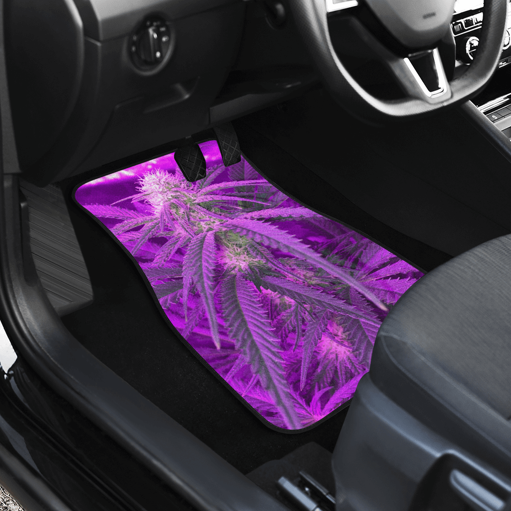 Purple Cannabis Car Floor Mats — view 3