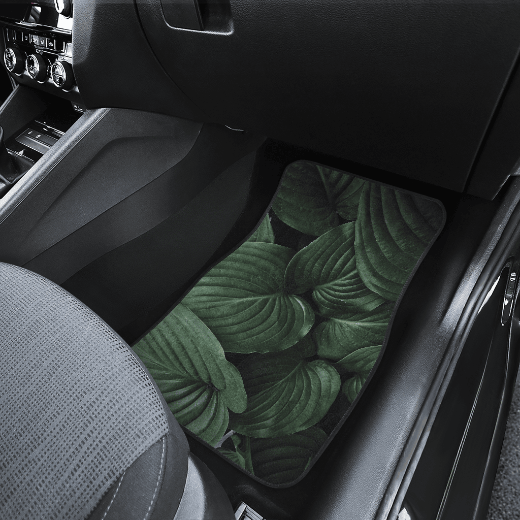 Green Leaves Car Floor Mats — view 4