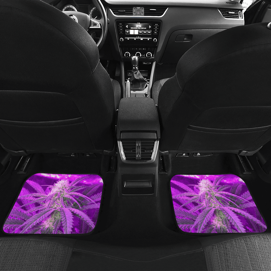 Purple Cannabis Car Floor Mats — view 2