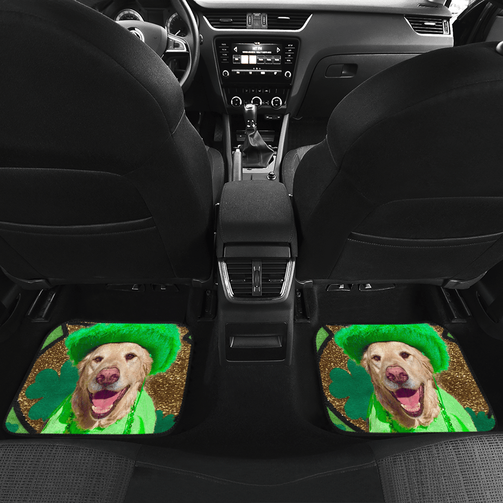 St Patrick Dog Car Floor Mats — view 5
