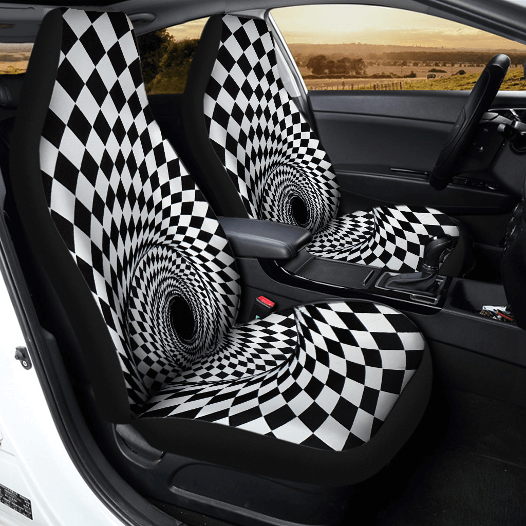 Black and White Car Seat Covers — view 2