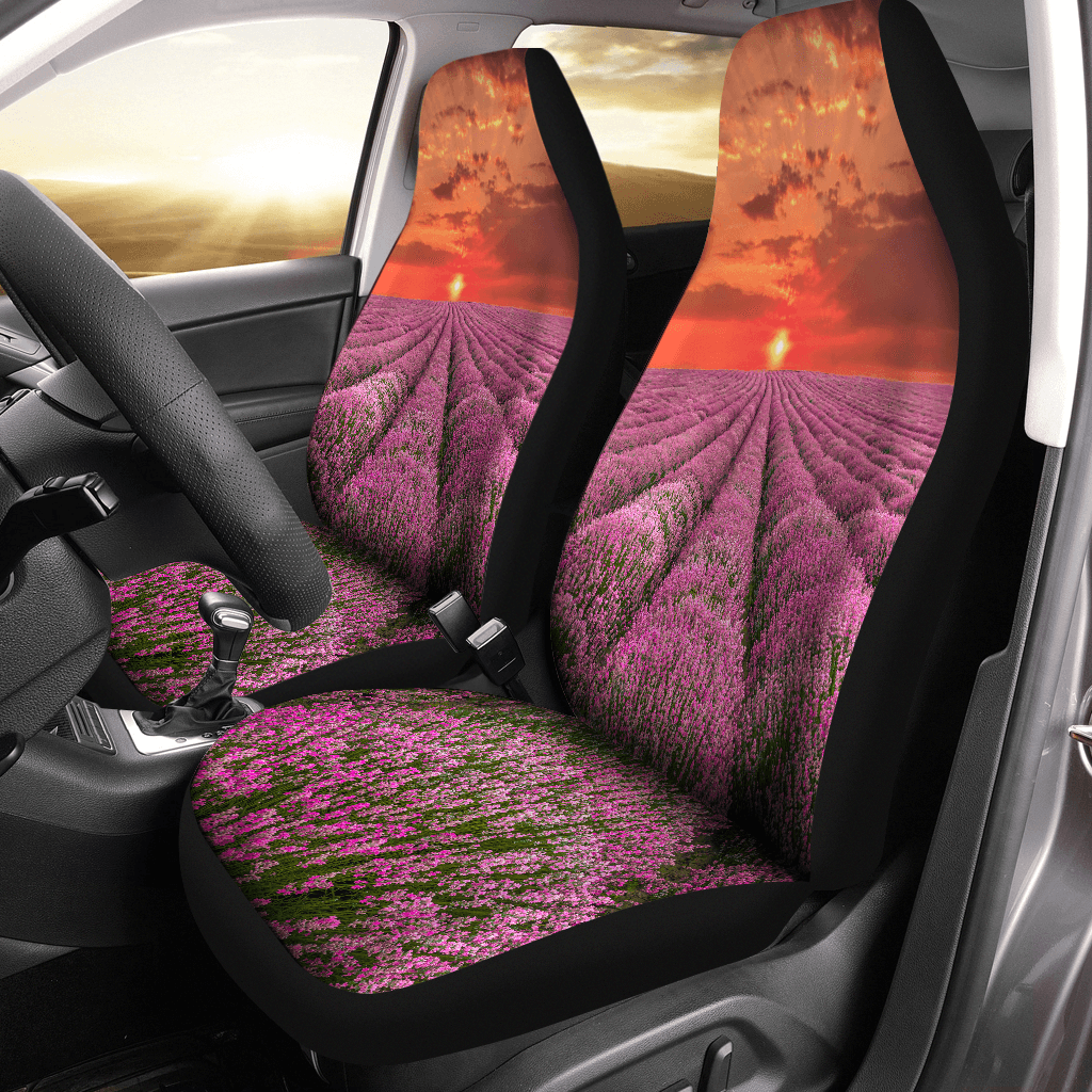 Pink Lavander Car Seat Covers