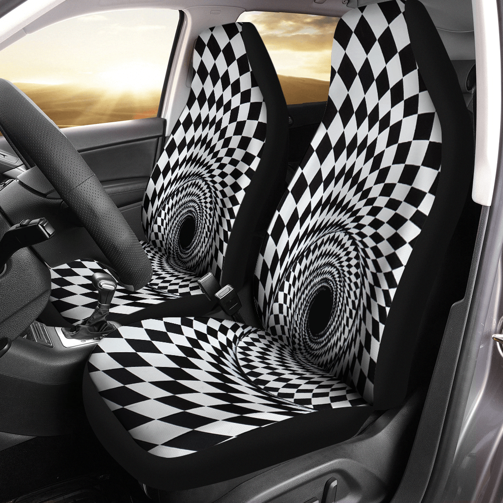 Black and White Car Seat Covers