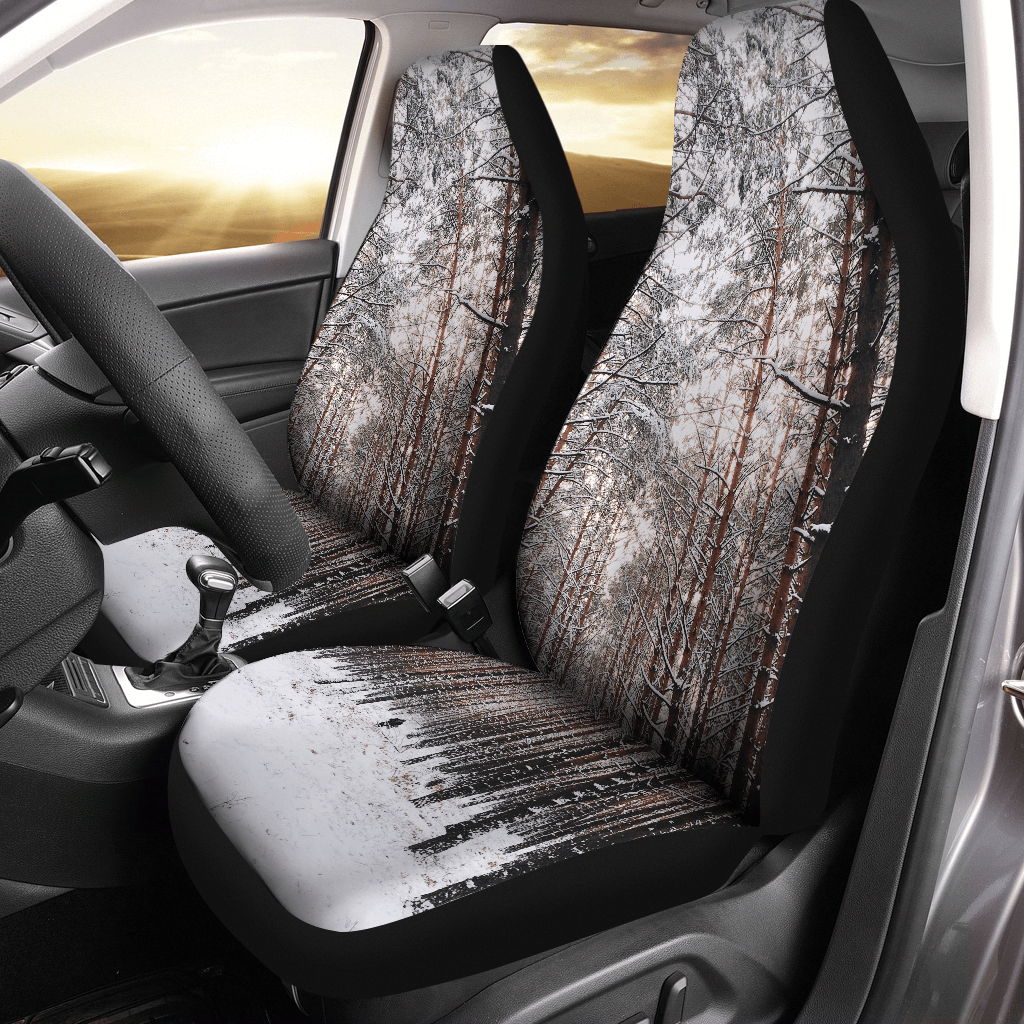 Winter In The Woods Car Seat Covers