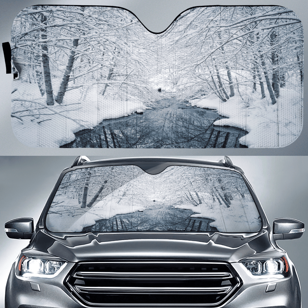 Let It Snow Auto Sun Shade