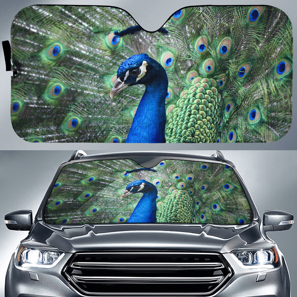 Peacock Auto Sun Shade