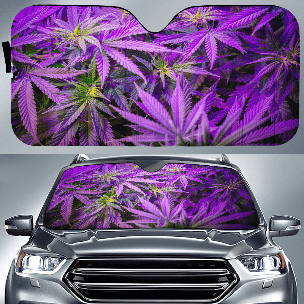 Purple Cannabis Auto Sun Shade