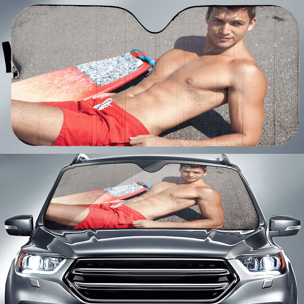 Sexy Man Auto Sun Shade
