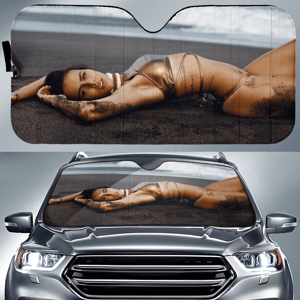 Sexy Woman Auto Sun Shade