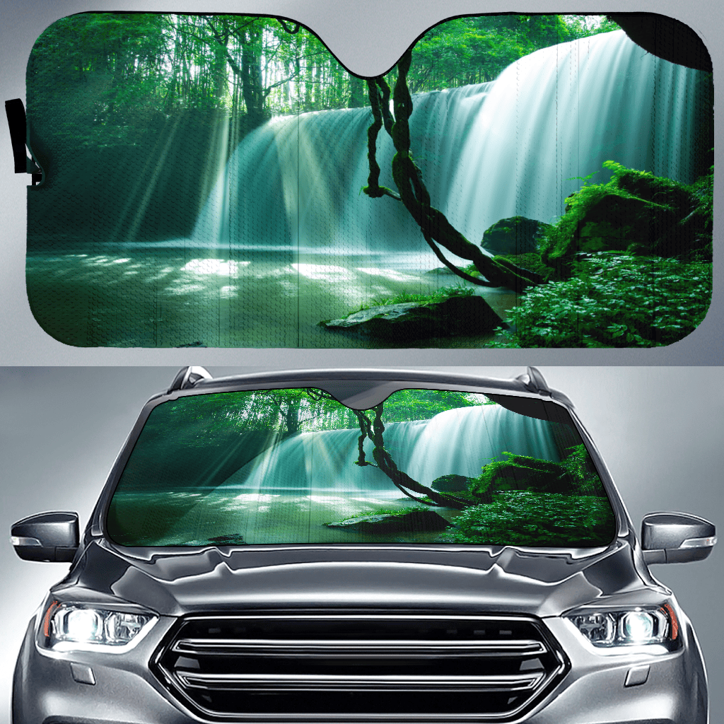 Waterfalls Auto Sun Shade — view 1