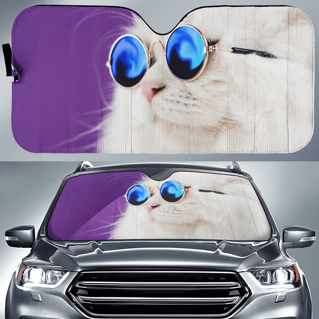 Cat Attitude Auto Sun Shade — view 1