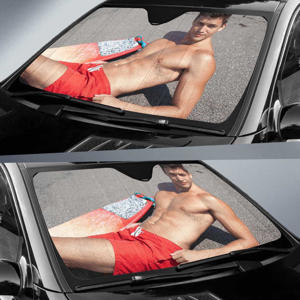 Sexy Man Auto Sun Shade — view 2
