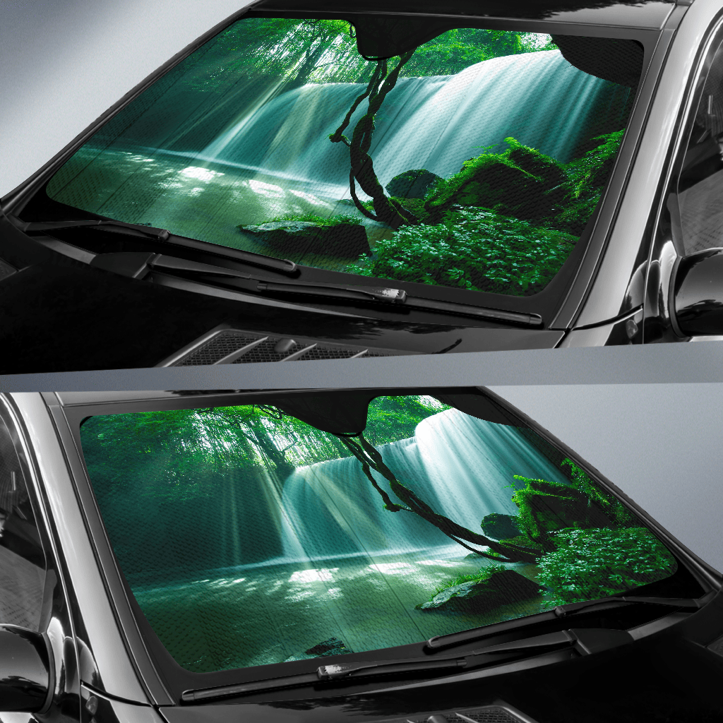 Waterfalls Auto Sun Shade — view 2