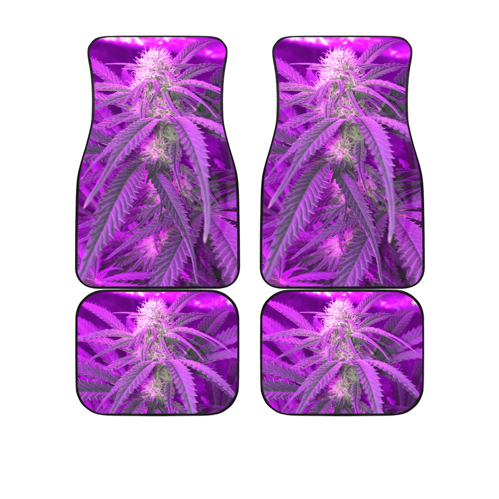 Purple Cannabis Car Floor Mats