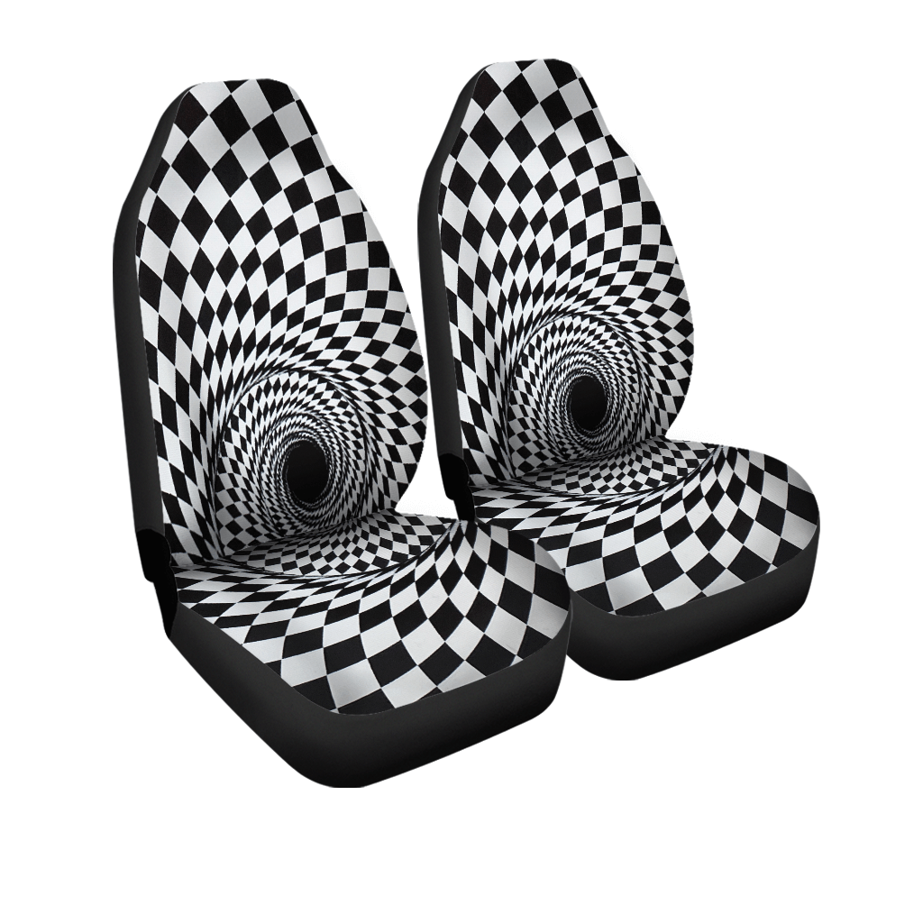 Black and White Car Seat Covers — view 3