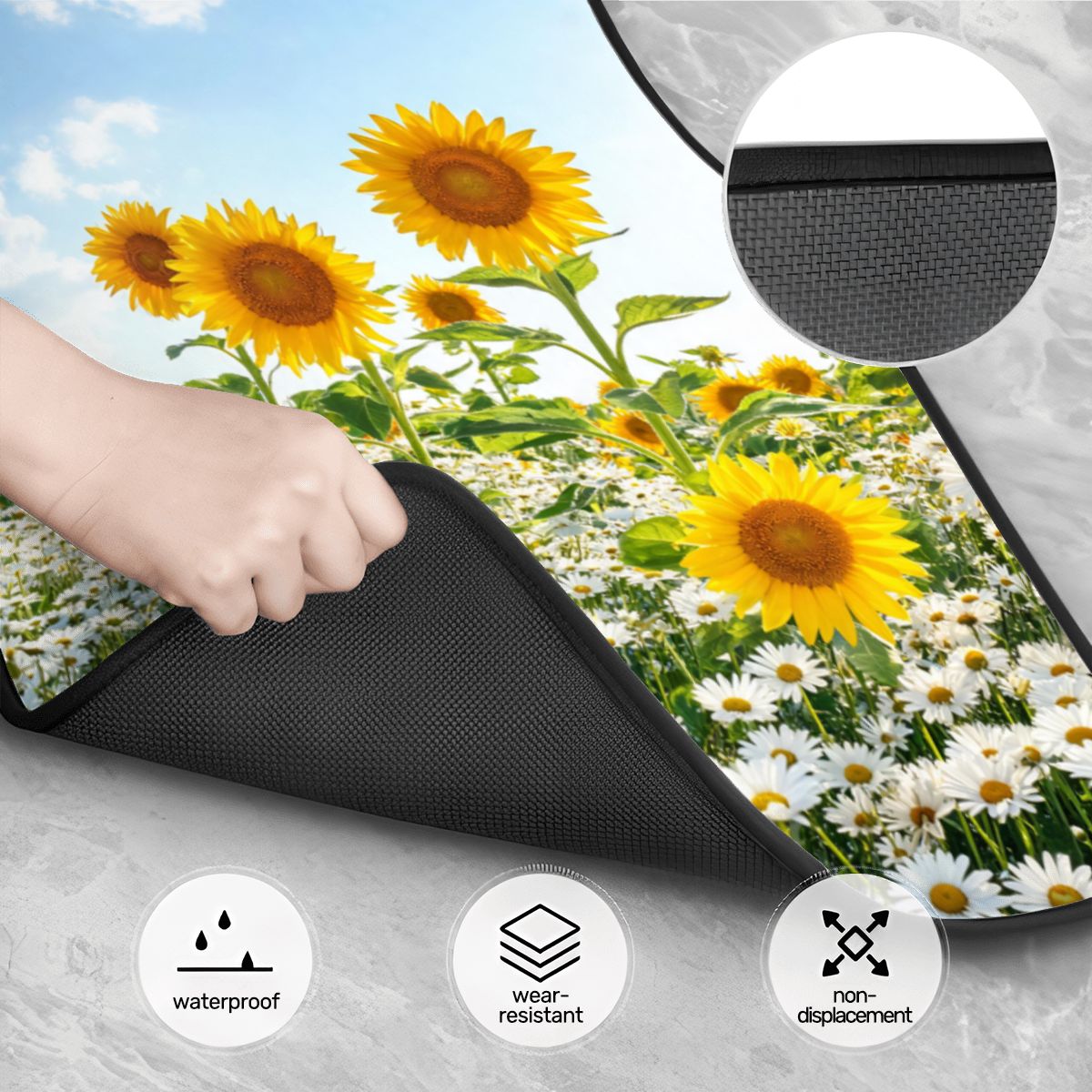 Daisies & Sunflowers Car Floor Mats — view 6