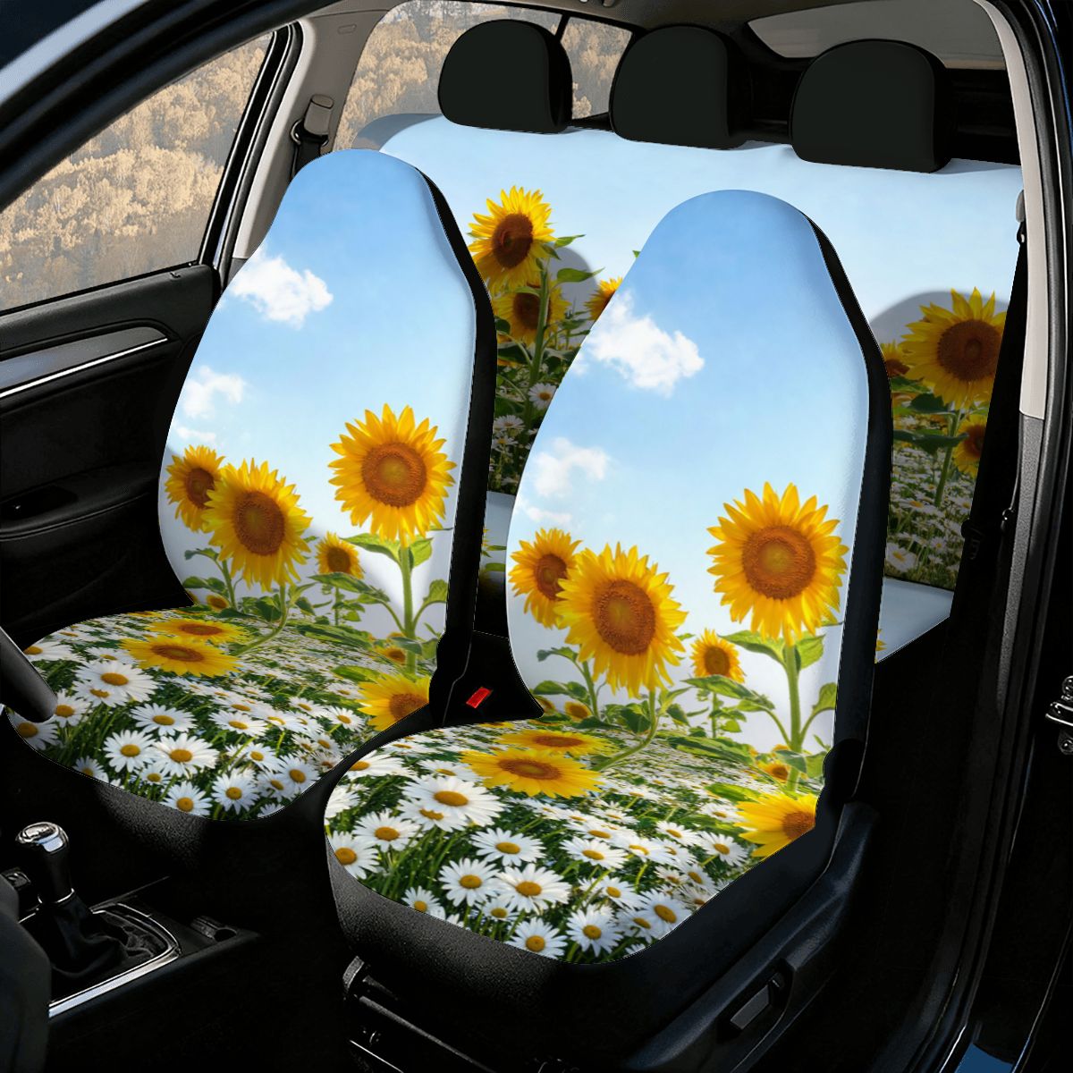 Daisies & Sunflowers Car Seat Covers Set — view 6