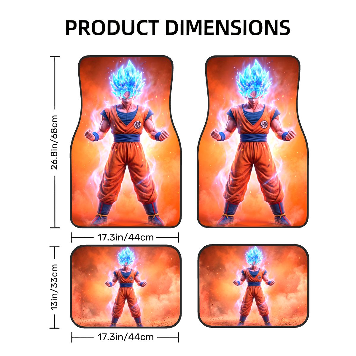 DBZ Anime Car Floor Mats — view 3