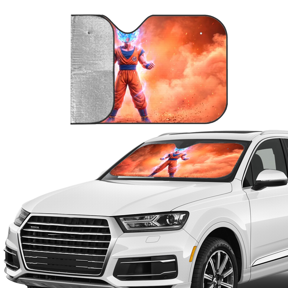 DBZ Anime Car Sun Shade — view 3