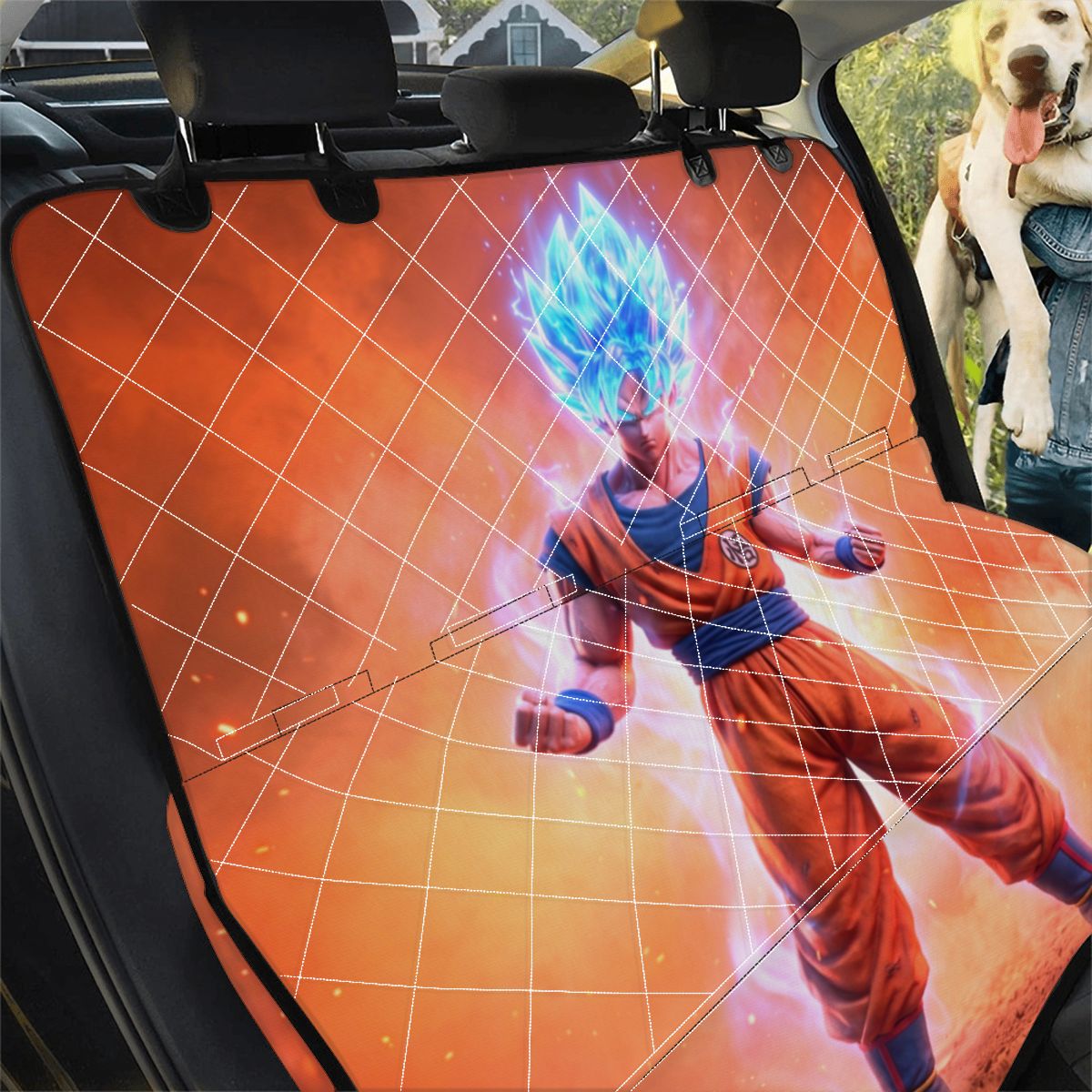 DBZ Anime Dog Car Seat Cover