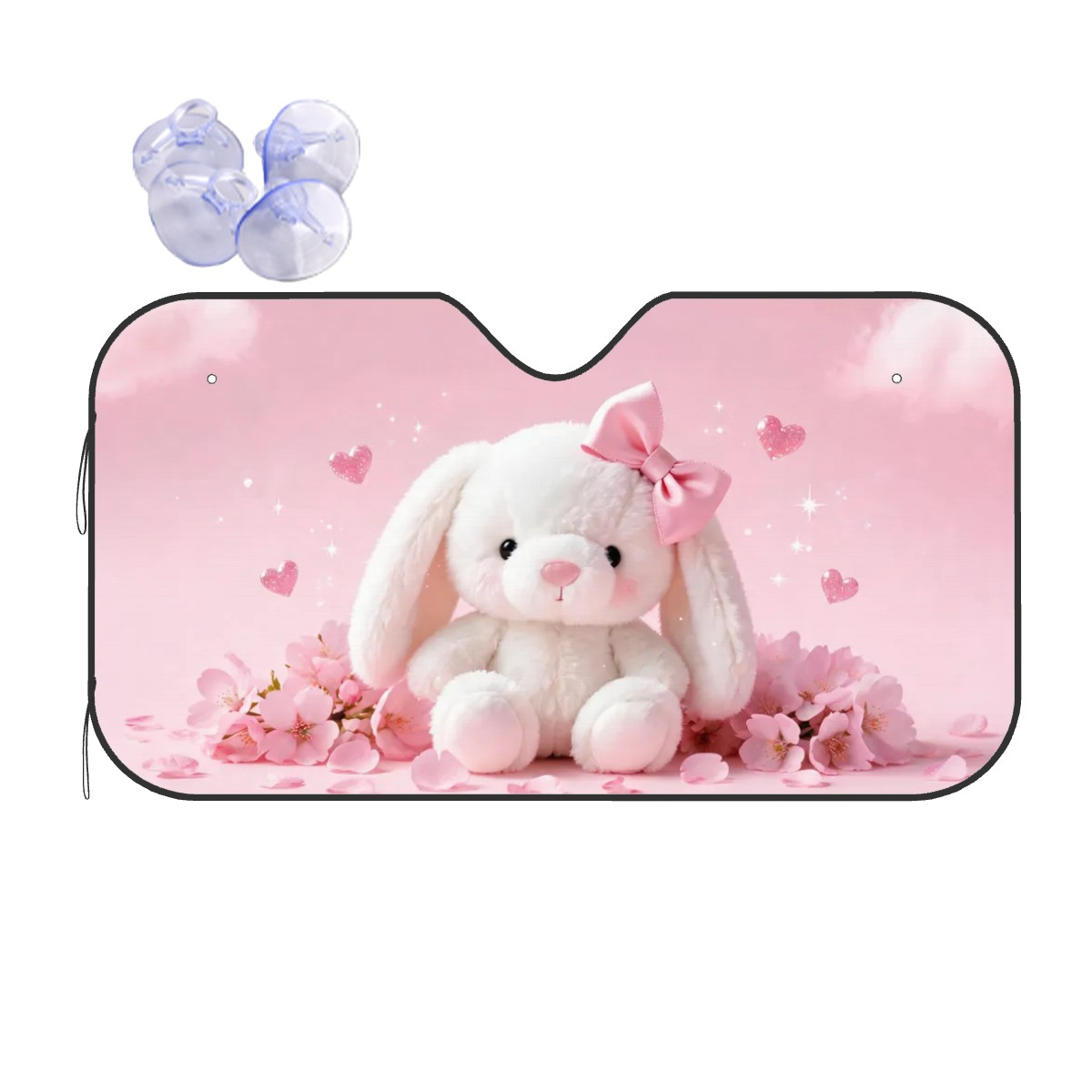 Girly Vibes Car Sun Shade — view 4
