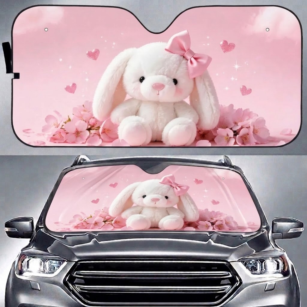 Girly Vibes Car Sun Shade