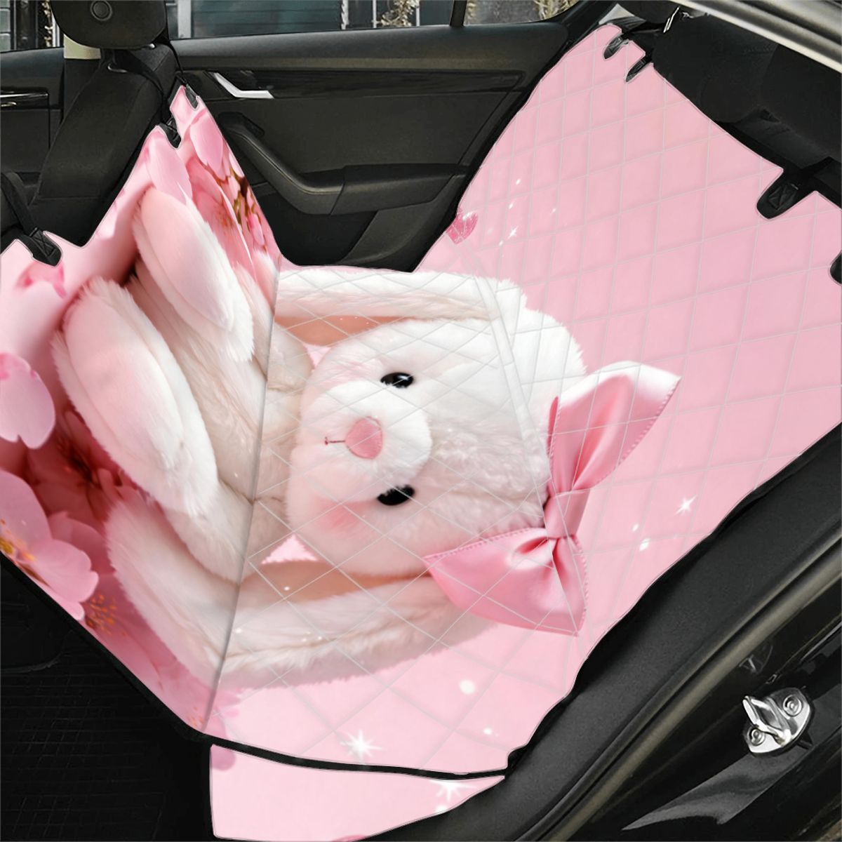 Girly Vibes Dog Car Seat Cover — view 3