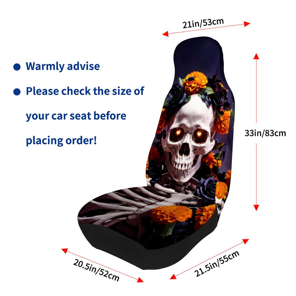 Halloween Flower Car Seat Covers — view 3