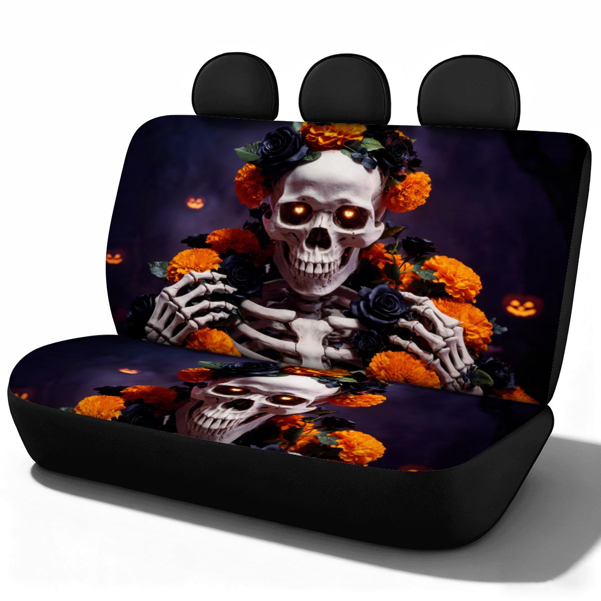Halloween Flower Car Seat Covers Set — view 4
