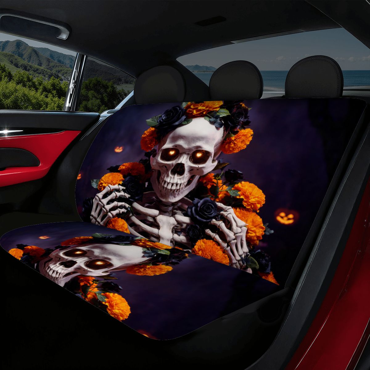 Halloween Flower Car Seat Covers Set — view 5