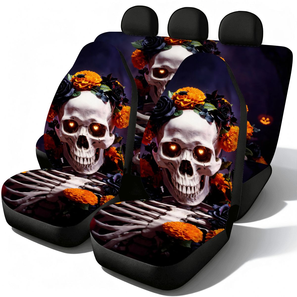 Halloween Flower Car Seat Covers Set — view 6