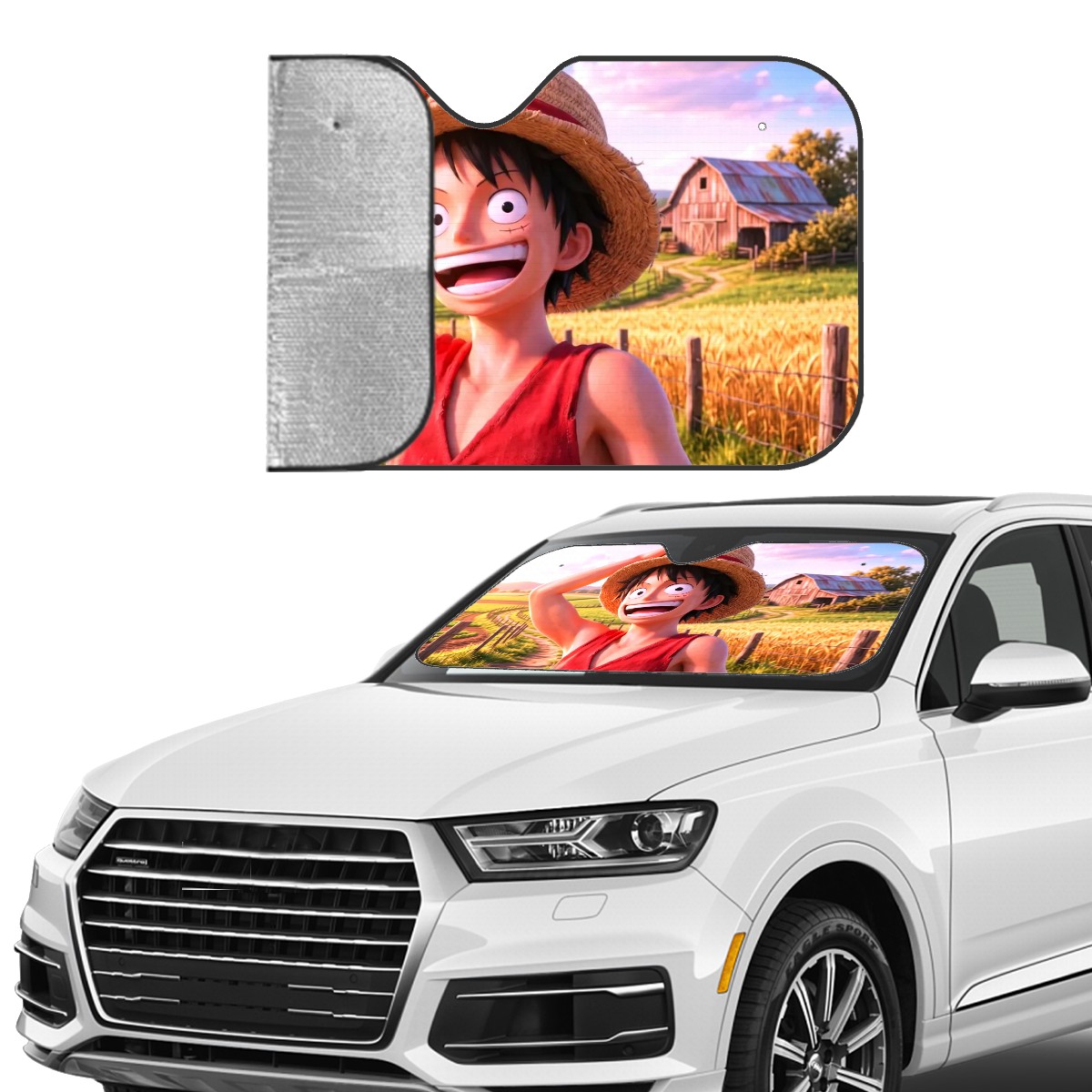 One Piece Car Sun Shade — view 2