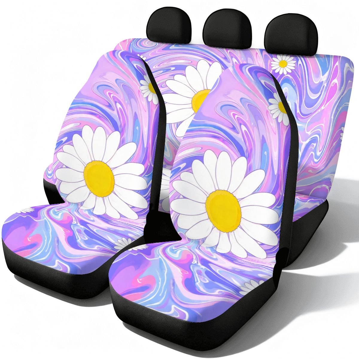 Trippy Daisy Car Seat Covers Set — view 2