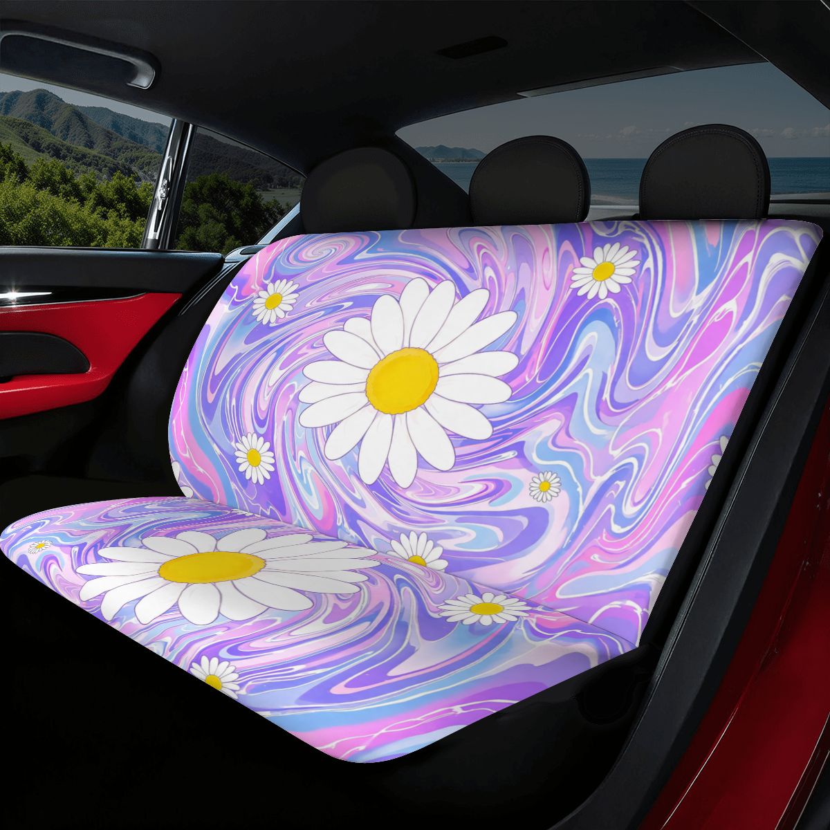Trippy Daisy Car Seat Covers Set — view 6