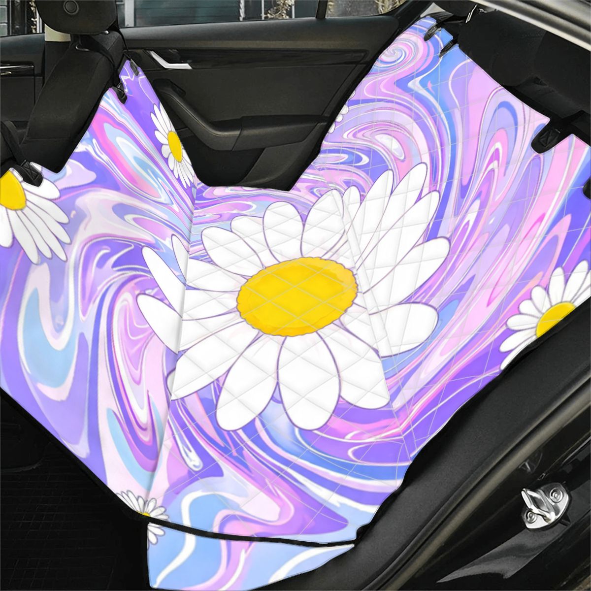 Trippy Daisy Dog Car Seat Cover — view 2