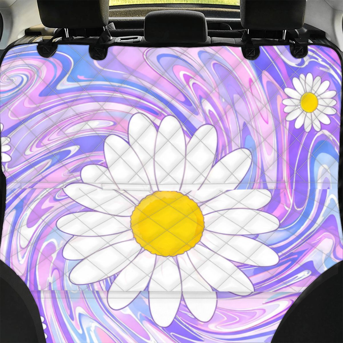 Trippy Daisy Dog Car Seat Cover — view 4