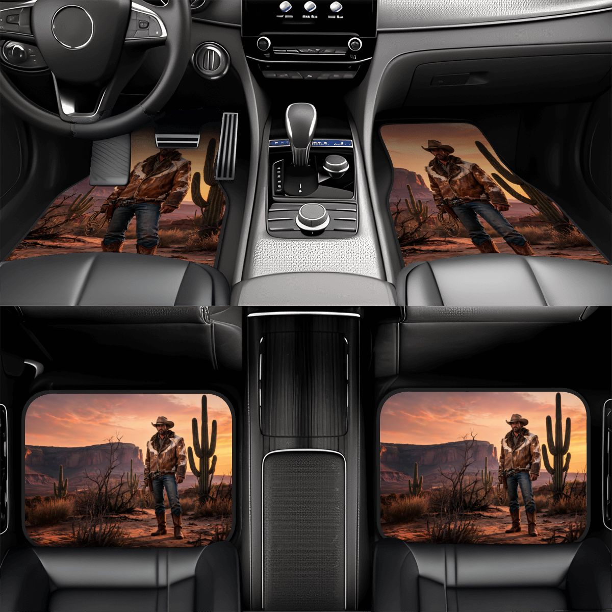 Western Cowboy Car Floor Mats — view 4
