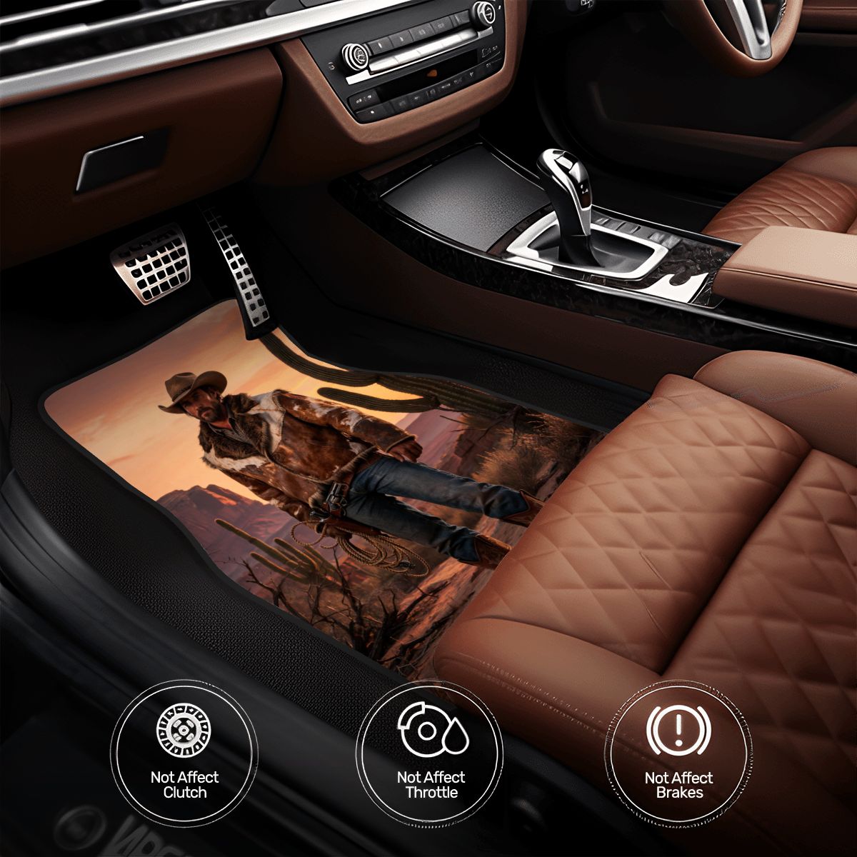 Western Cowboy Car Floor Mats — view 6